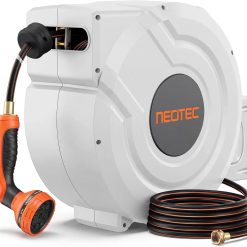 Alternative view of 5/8 in 100ft Retractable Garden Hose Reel with Any-Length Lock Slow Auto Rewind Heavy Duty Water Hose Reel With bifanuoyard