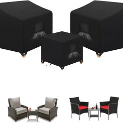 Alternative view of New Arrivals SIRUITON 3 Piece Outdoor Veranda Patio Garden Furniture Cover Set
