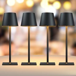 Alternative view of Yogaret 4 Pack Gold Rechargeable Led Cordless Table Lamps bifanuoyard