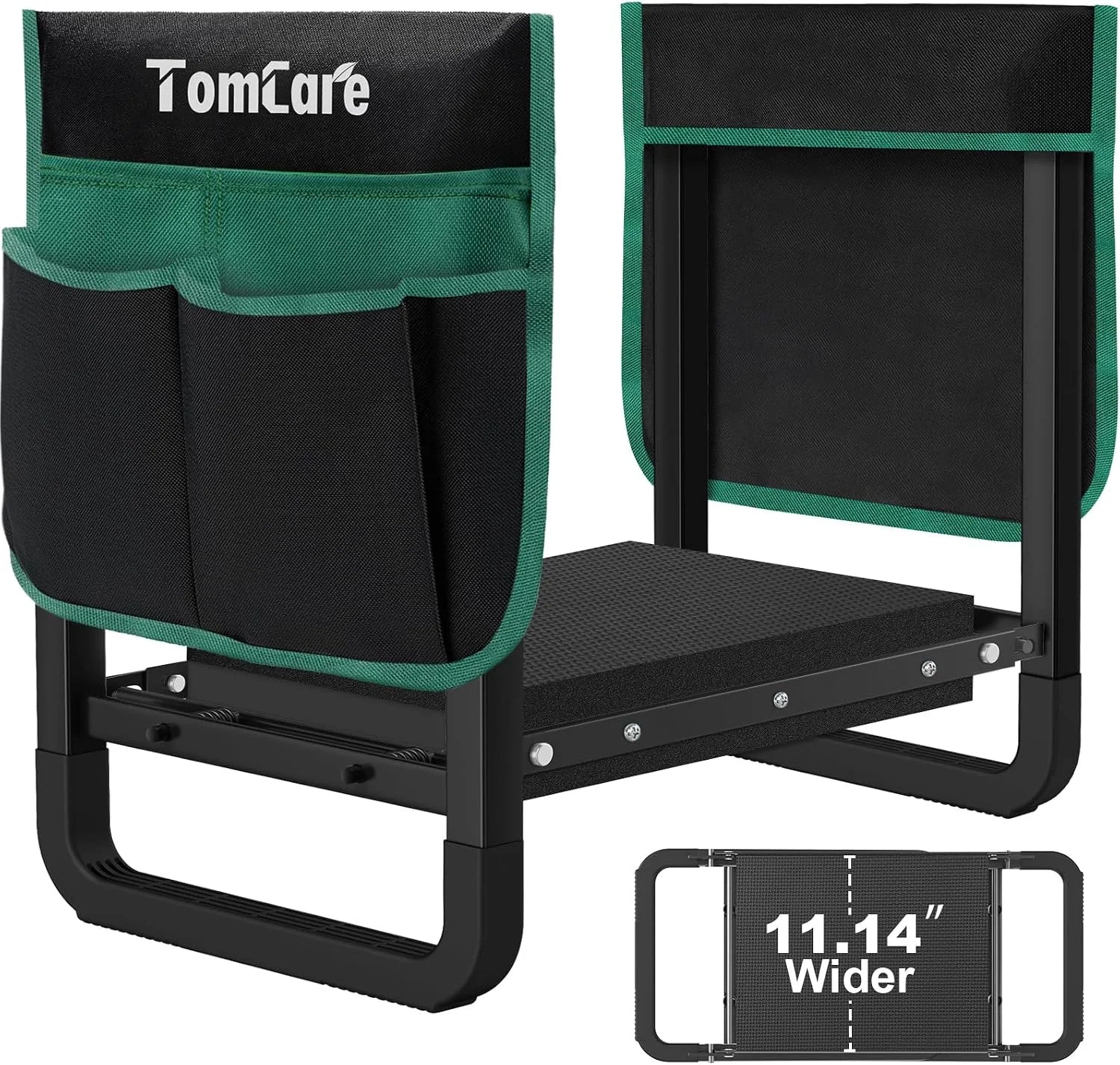 TomCare Garden Kneeler and Seat 11.12" Wider Larger Soft Kneeling Pad Garden Bench with 2 Large Tool Pouches Heavy Duty bifanuoyard - Image 6