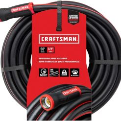 New Arrivals Heavy Duty Professional Grade Black Garden Hose, 100 Feet x 5/8 Inch