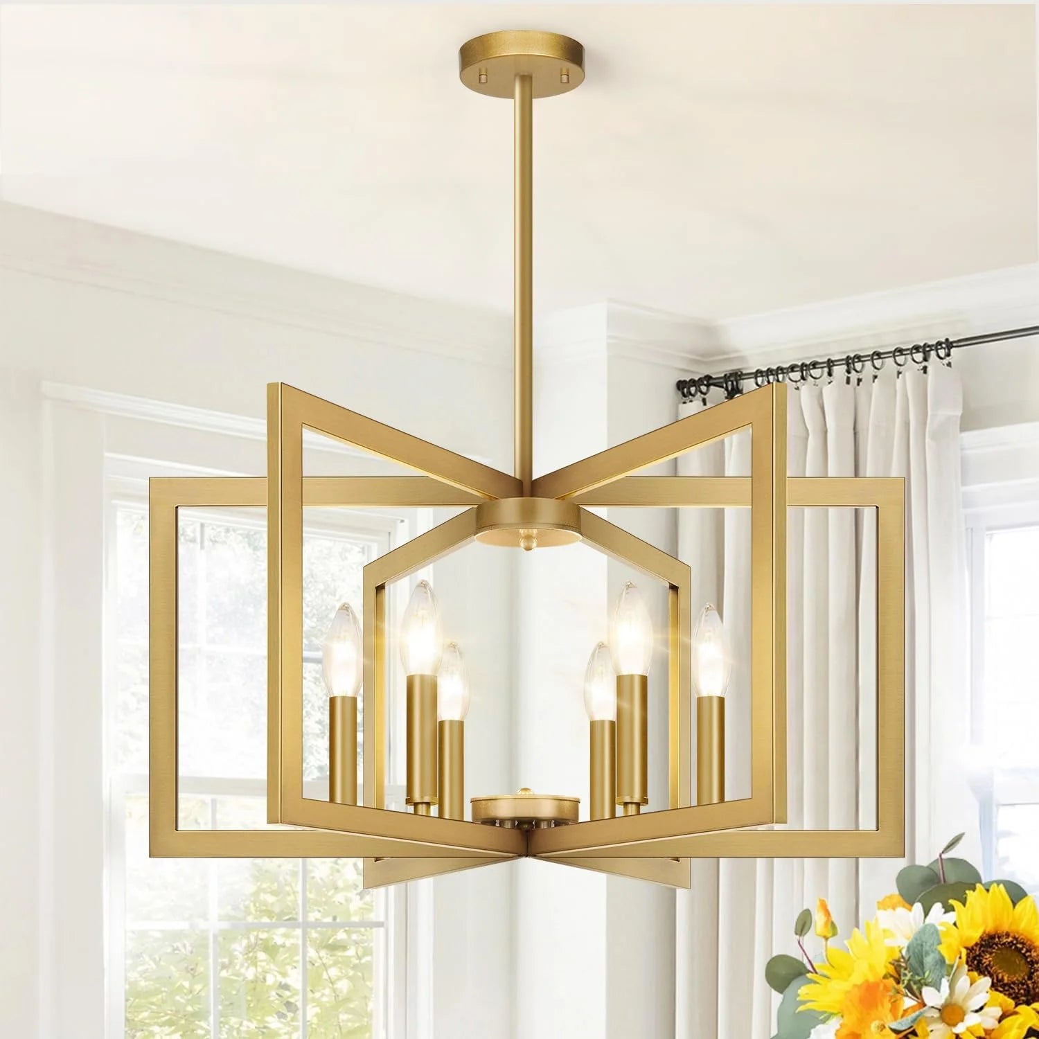 25-61 Height Adjustable Modern Matte Black Chandelier for Dining Room bifanuoyard - Image 11