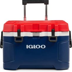 Igloo Trailmate 52Qt Wheeled Cooler, Insulated Hard Shell Ice Chest, Carbonite bifanuoyard