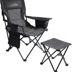 Alternative view of FAIR WIND 2 Pack Fully Padded Oversized Camping Chair Heavy Duty Lawn Chair Set with Adjustable Lumbar Support bifanuoyard