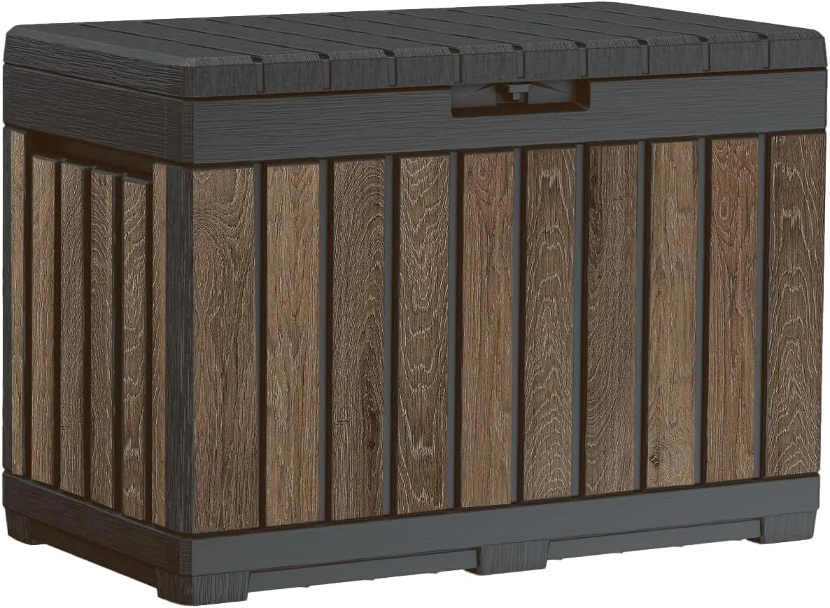 Premium Everwood 30 Gal Outdoor Storage Box and Patio Side Table - Image 2