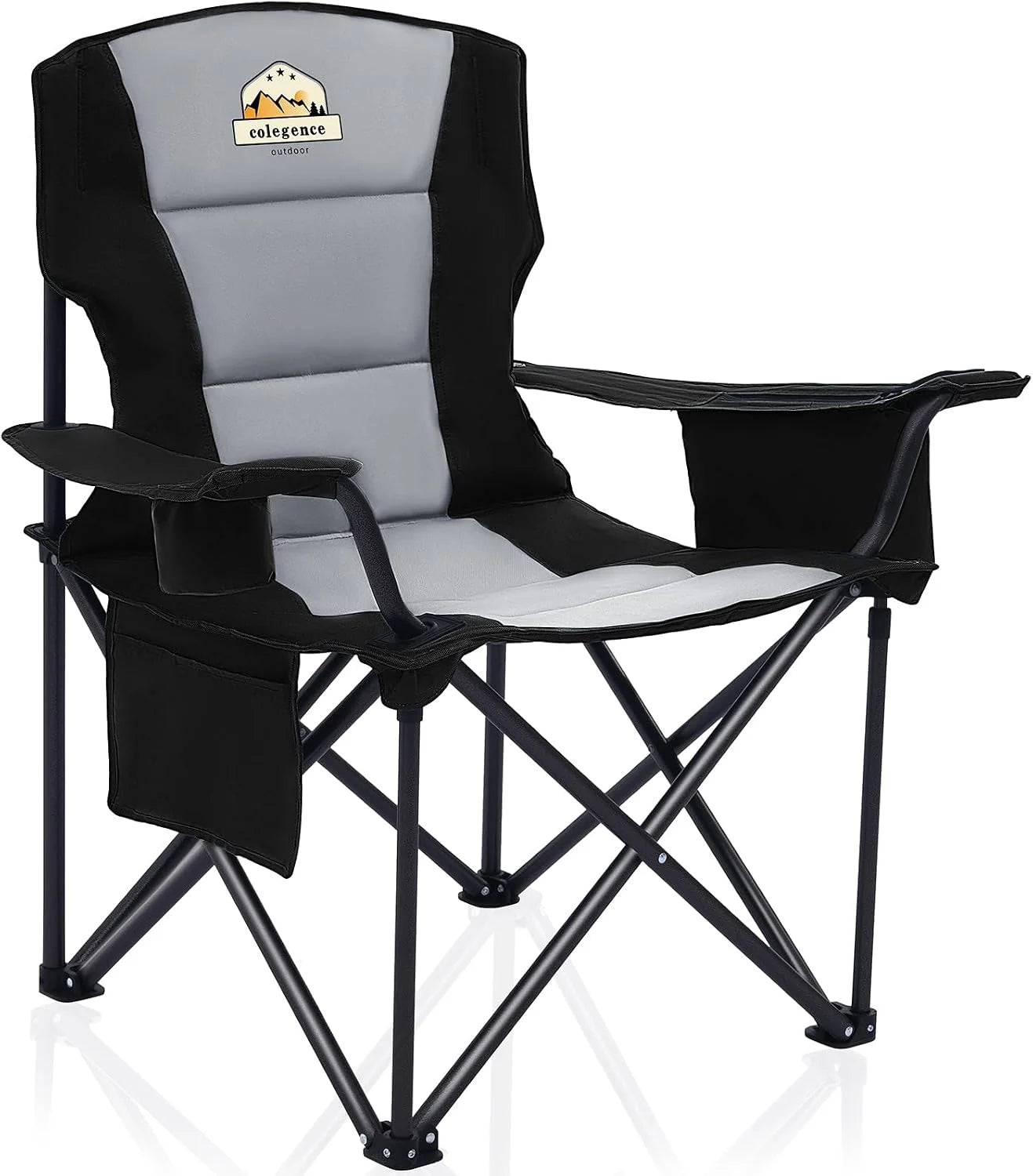 New Arrivals Oversized Heavy Duty Camping Chairs 2 Pack, 450 LBS Support Extra Wide Folding Portable Outdoor Chair - Image 5