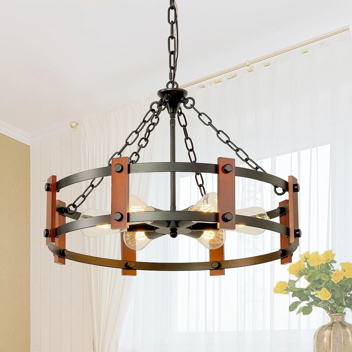 New Arrivals Farmhouse Chandelier, Modern Hanging Pendant Lighting - Image 10