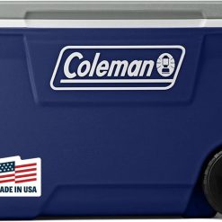 Coleman Classic Series Insulated Portable Rolling Cooler with Wheels, Leak-Resistant Outdoor Hard Cooler Keeps Ice up to bifanuoyard