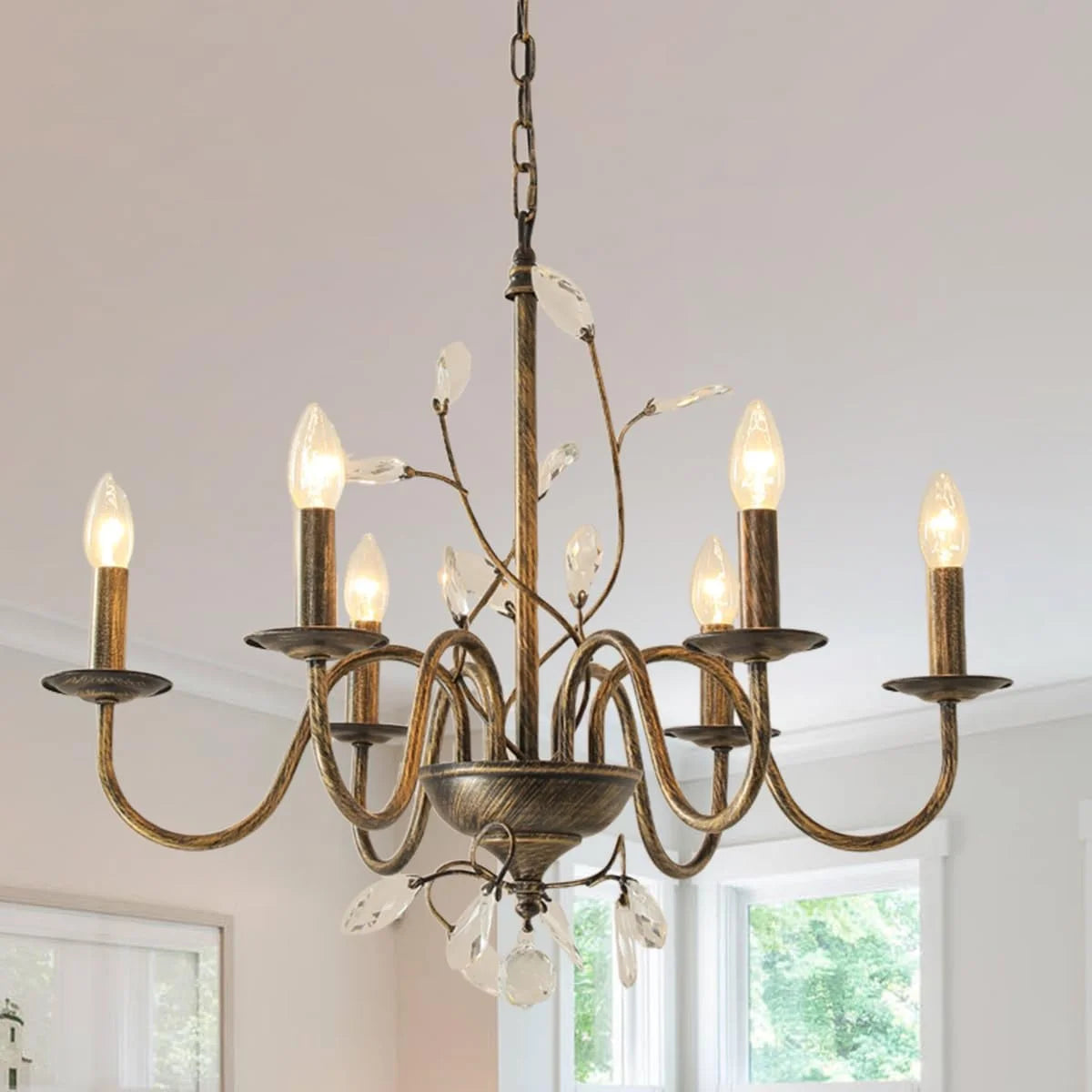 New Arrivals Farmhouse Chandelier, Modern Hanging Pendant Lighting - Image 11