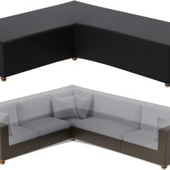 Alternative view of Mrrihand Patio Furniture Covers, Waterproof Outdoor V-Shaped Sectional Sofa Cover, Heavy Duty Lawn Outdoor Couch Covers