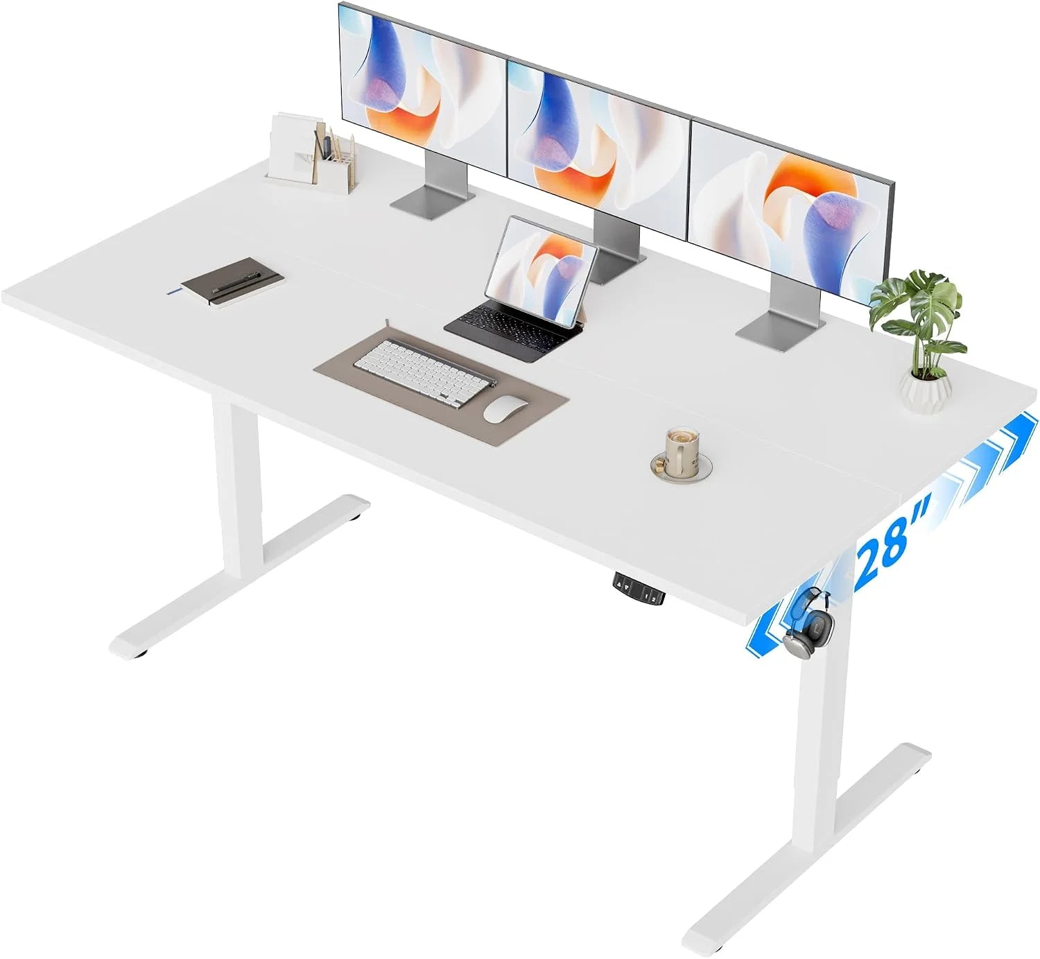New Arrivals Electric Standing Desk, 48 x 24 Inches Height Adjustable Desk - Image 37