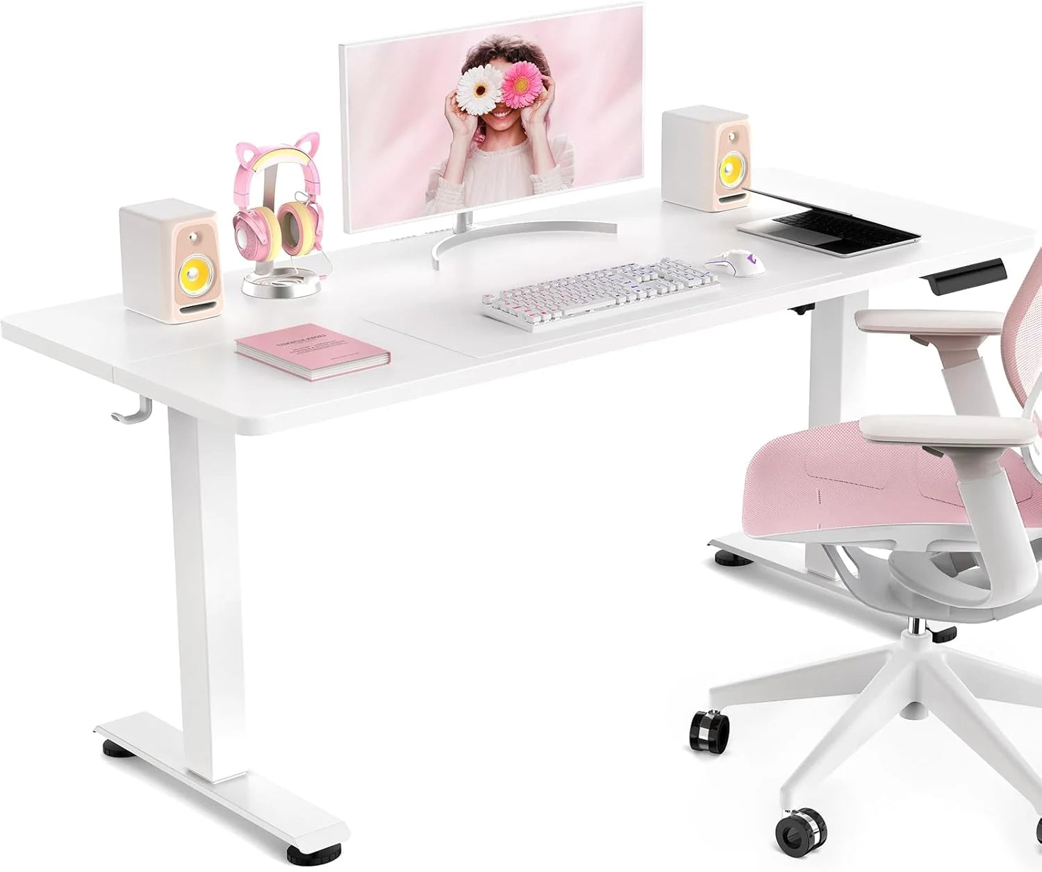 Veken 55 Inch Large Electric Standing Desk, Gaming Table, Height Adjustable Sit Stand Up Computer Tables for Home Office bifanuoyard - Image 10